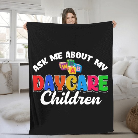 Childcare Teacher Daycare Teacher Daycare Provider Fleece Blankets