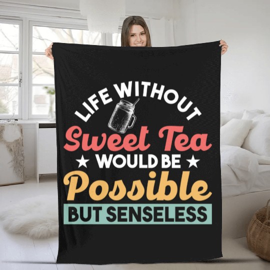 Southern Country Ice Tea Tea Lover Sweet Tea Fleece Blankets
