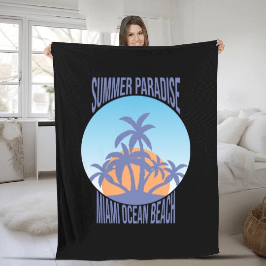 Tropical Paradise Fleece Blankets