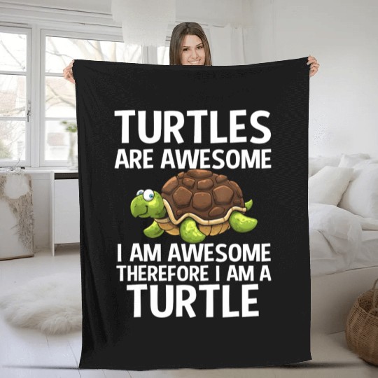 Cool Sea Turtle Tortoise Lover Turtle Animal Fleece Blankets