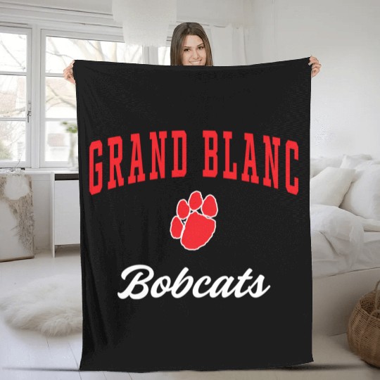 Grand Blanc High School Bobcats Fleece Blankets