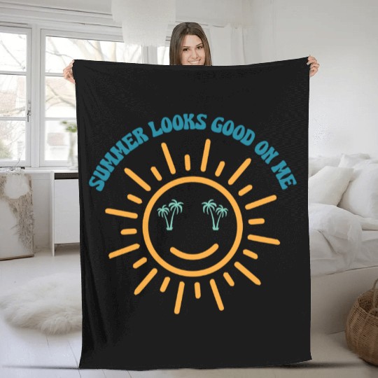 Summer Vibes Fleece Blankets