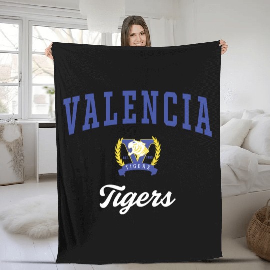 Valencia High School Tigers C3 Fleece Blankets
