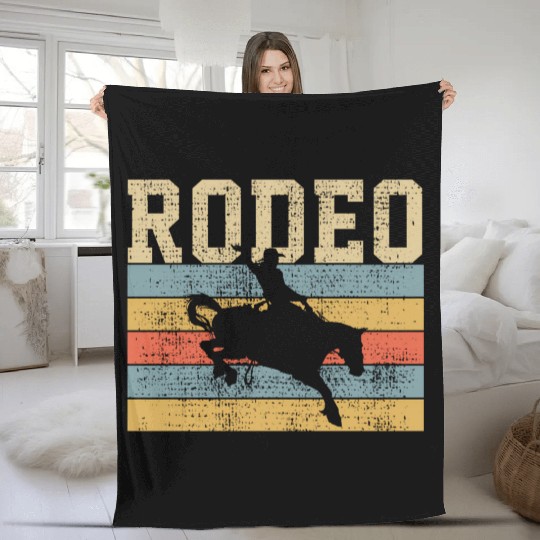 Horse Riding Western Country Fleece Blankets