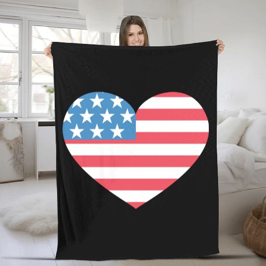 Heart America Fleece Blankets
