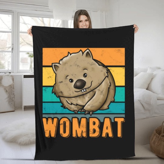 Wombat Fleece Blankets