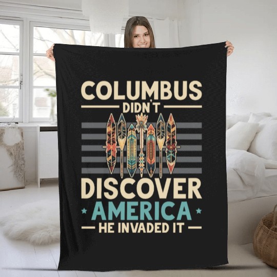 Aboriginal Indians Indigenous Native American Day Fleece Blankets