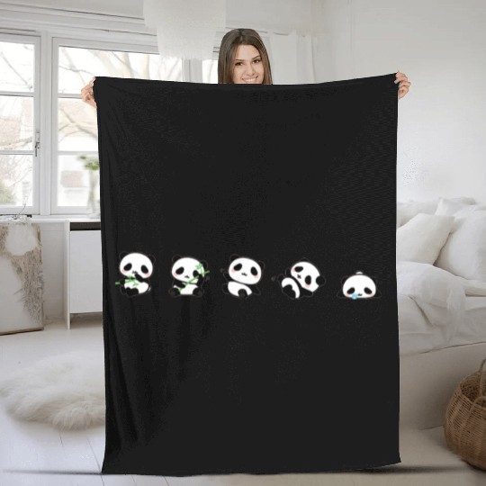 Panda Fleece Blankets