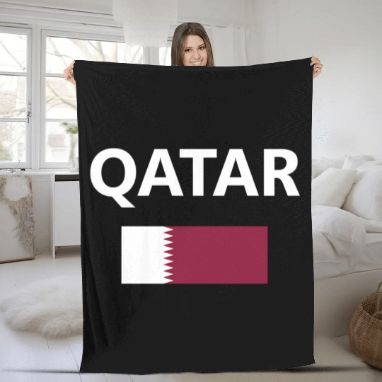Qatar Flag Country Fleece Blankets