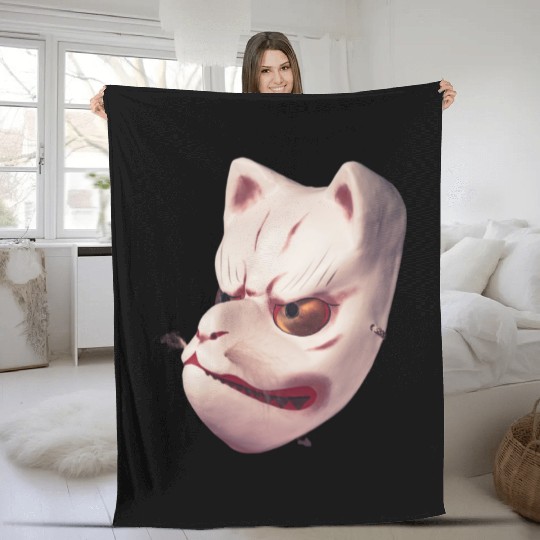 Cute Angry Face Fleece Blankets