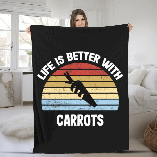 Carrot Fleece Blankets