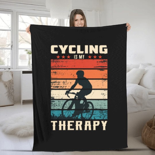 Racing Bike Racing Cyclist Cycling Bike Race Fleece Blankets