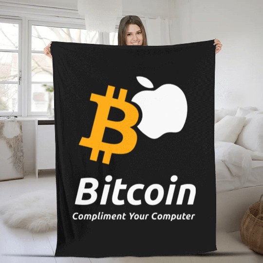 Bitcoin Coin-Compliment Your Computer Fleece Blankets