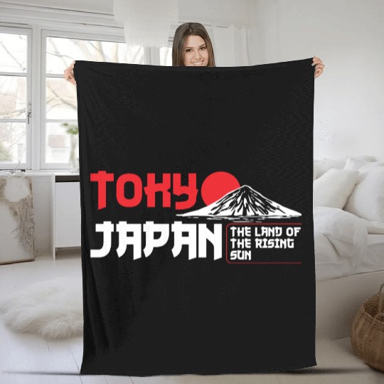 Tokyo City Japanese Fleece Blankets