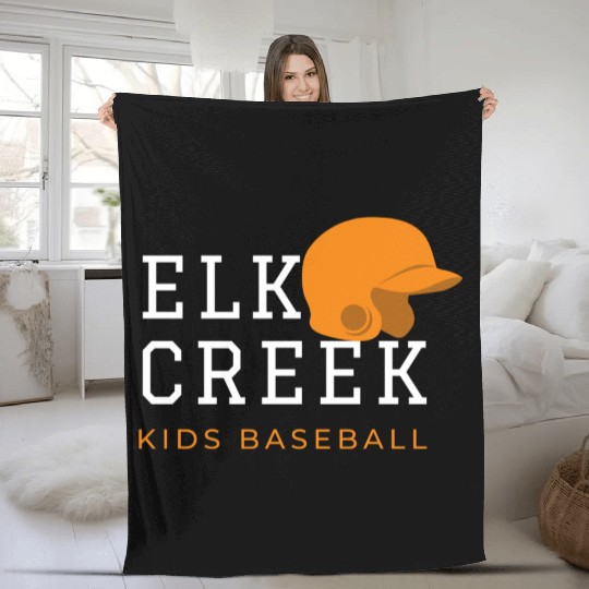 elk creek design - baseball Fleece Blankets