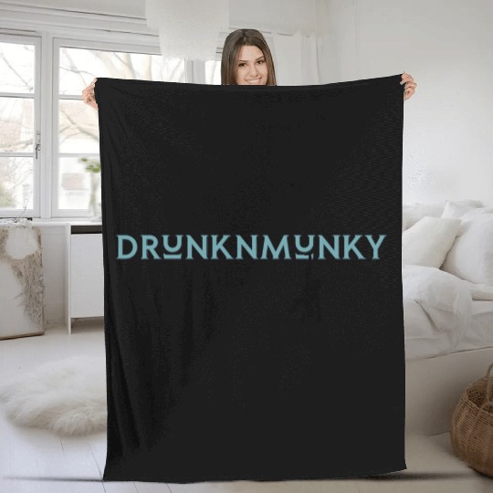 DESIGNdrunknmunky s drunk monkey Fleece Blankets