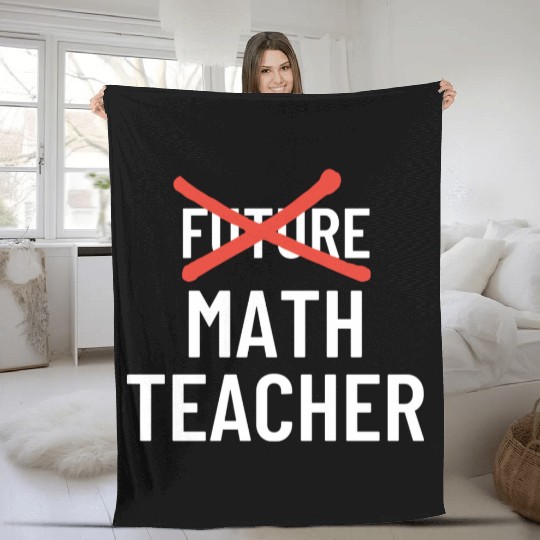 DESIGNFuture Math Teacher Fleece Blankets