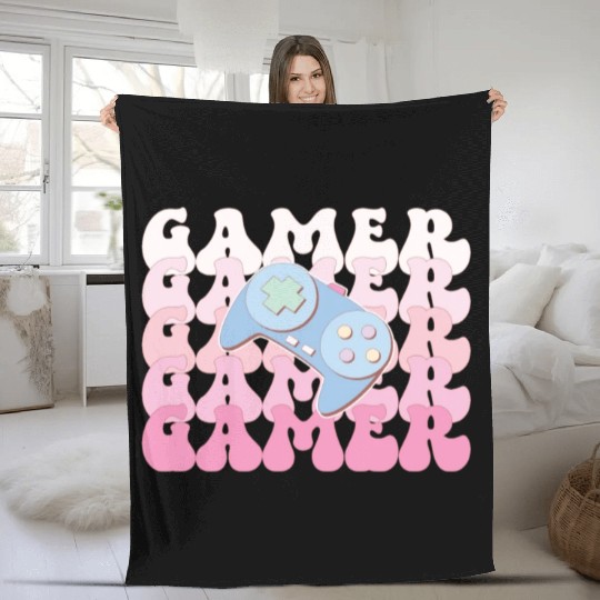 Gamer, Happy Game Day Fleece Blankets