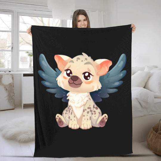 Kawaii Hyena Angel - Sweet Flight through the Fleece Blankets