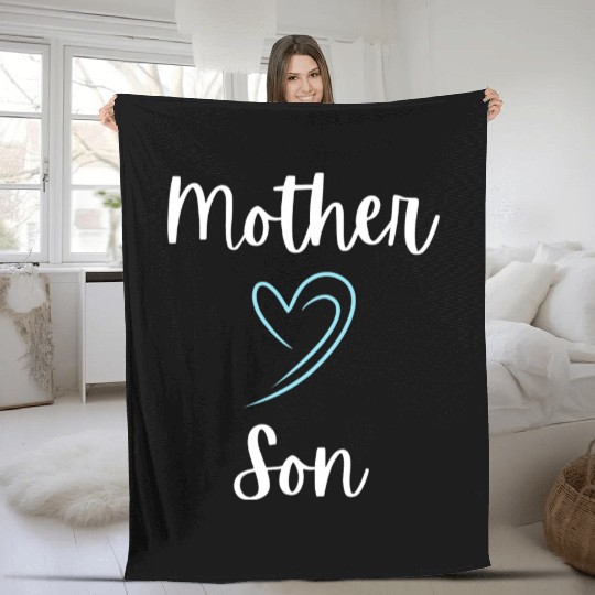 Mother Son Bond Fleece Blankets