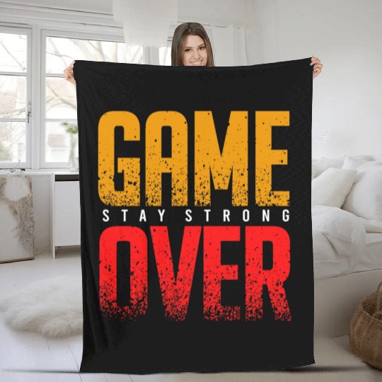 Game over vector Fleece Blankets design
