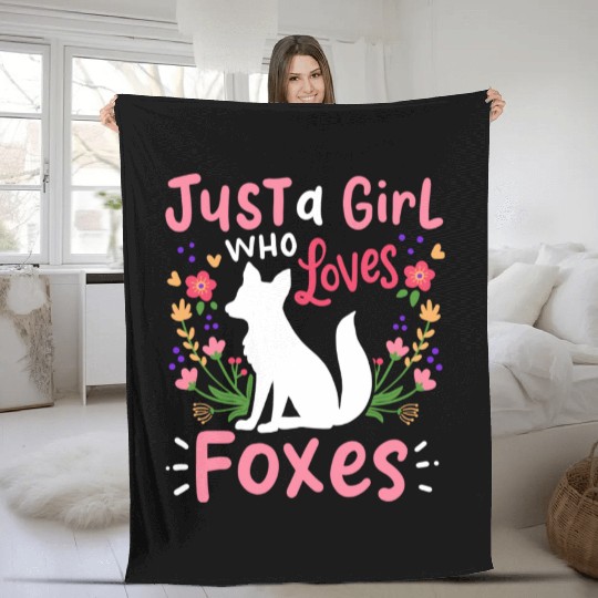 Foxes Fox Lover Fleece Blankets