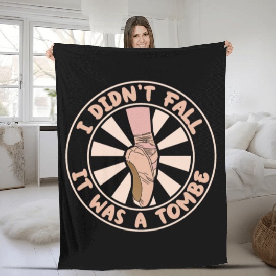 Ballet Ballerina Dance Dancer Dancing Ballet Gift Fleece Blankets