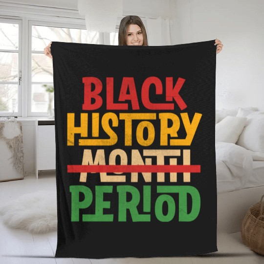 Black History Month Blm Fleece Blankets