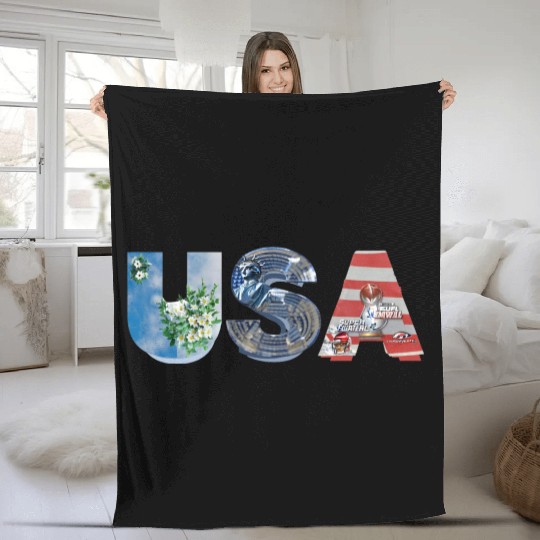 USA STATUE OF LIBERTY Comfort Colors Fleece Blankets, USA