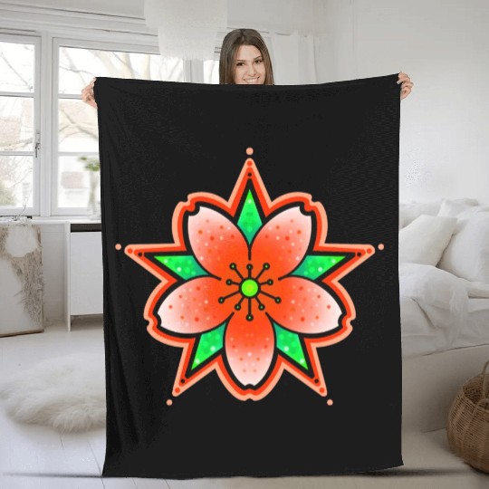 Sakura Flower Fleece Blankets