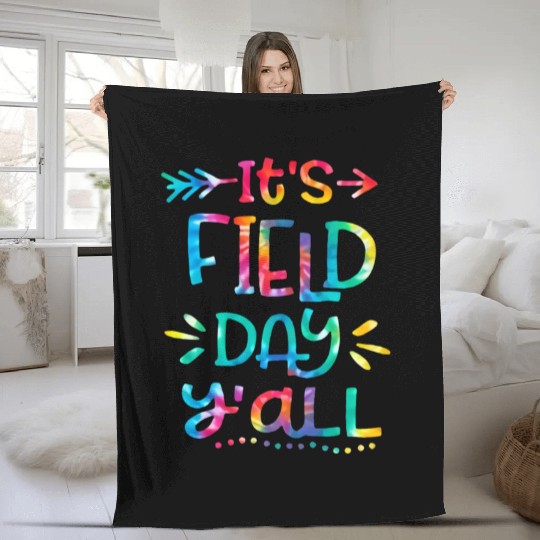 IT'S FIELD DAY y'all Fleece Blankets