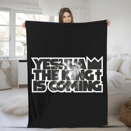 YESHUA THE KING IS COMING Fleece Blankets