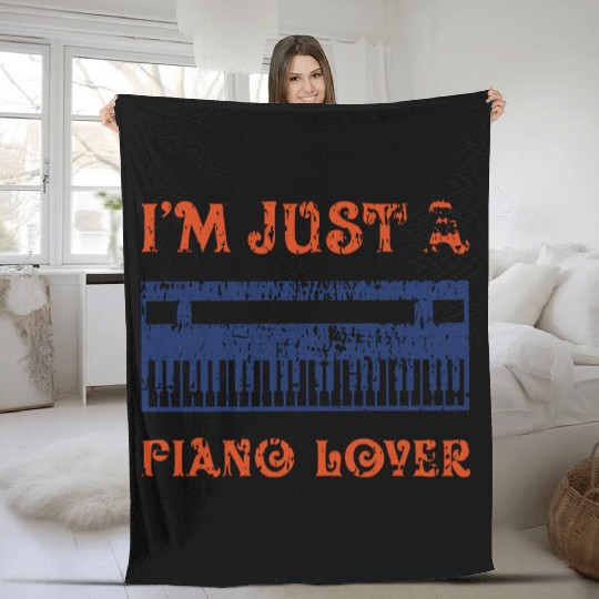 Piano Lover Fleece Blankets