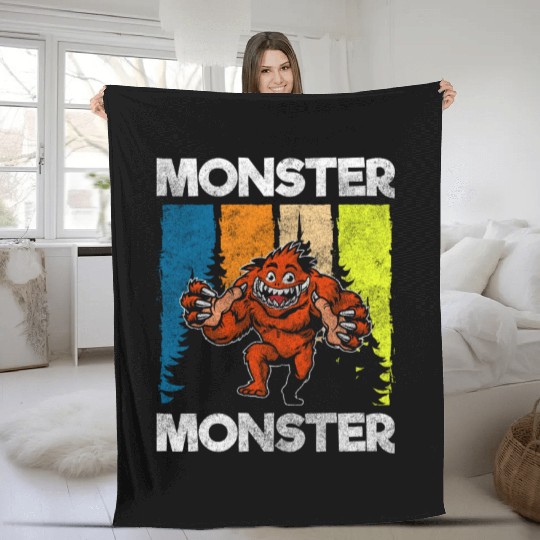 Monster Fright Character Monster Hunter Fleece Blankets