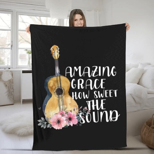 Amazing Grace How Sweet The Sound Fleece Blankets