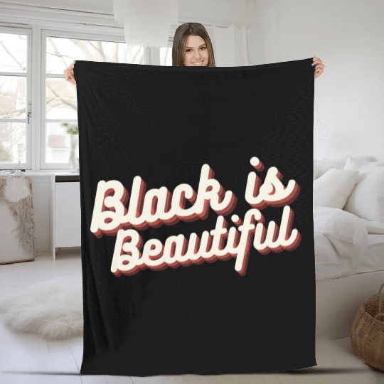 Black is Beautiful Fleece Blankets