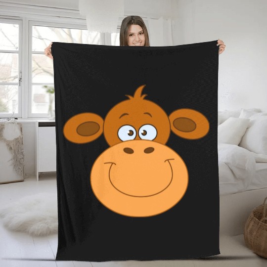 Monkey Face Fleece Blankets