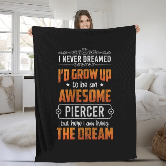 Piercing Needle Piercing Studio Body Fleece Blankets