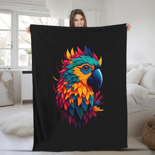 macaw Fleece Blankets