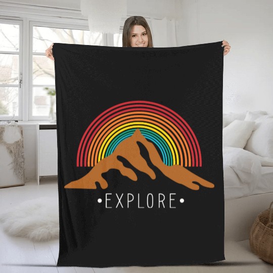 Nature Christmas Vacation Travel Fleece Blankets