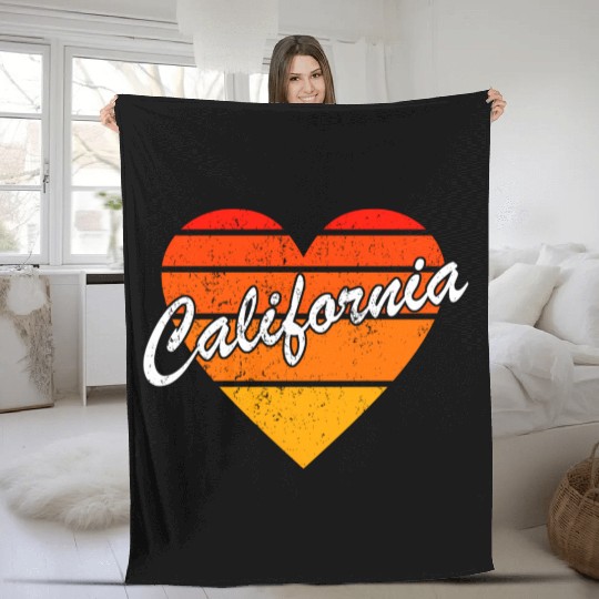 California Family Vacation 70S 80S Fleece Blankets