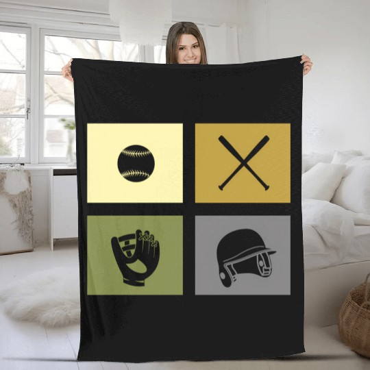 Baseball Fleece Blankets