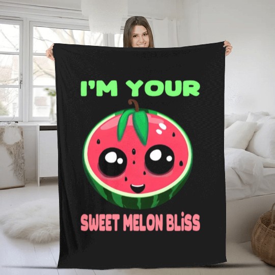 Watermelon - Your sweet melon magic Fleece Blankets