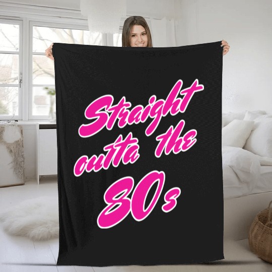 Straight Outta The 80s nature Fleece Blankets