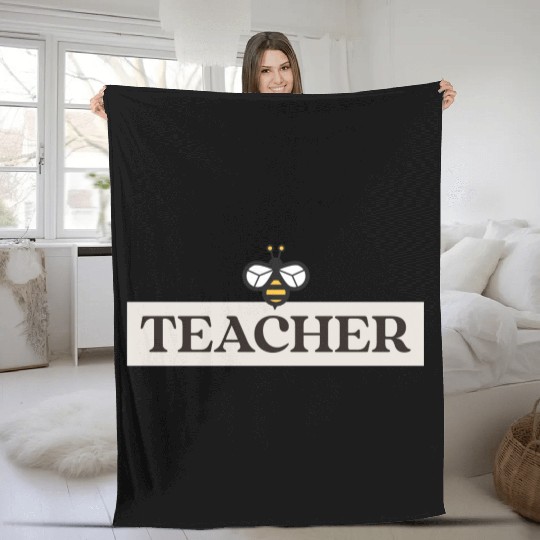 TEACHER and Bee Fleece Blankets