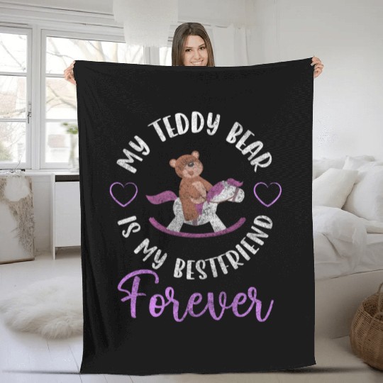 Teddy Bear Offspring Snuggle Cute Fleece Blankets