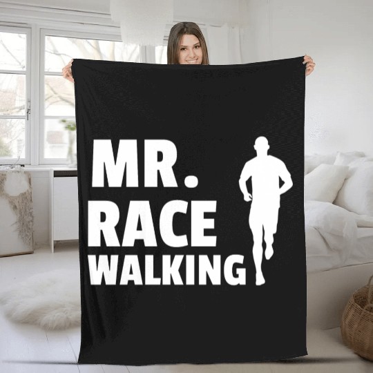 MR. race walking, Race walking Fleece Blankets