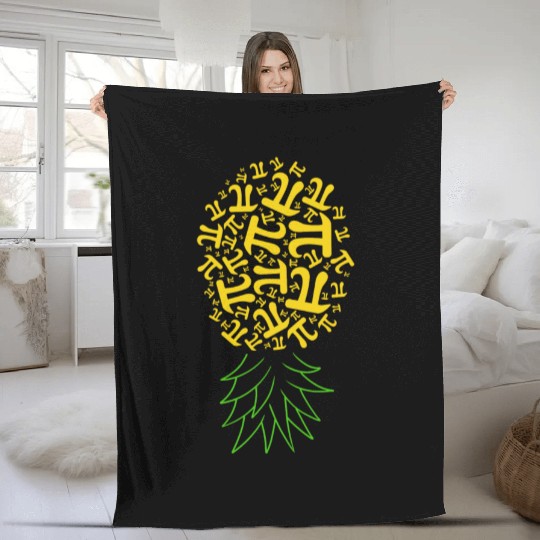 Pi Day Fleece Blankets, Pineapple Pi Day, Funny Math Lover