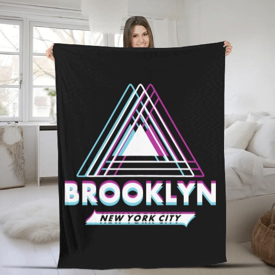 Brooklyn New York City Essential Fleece Blankets & Fleece Blankets.