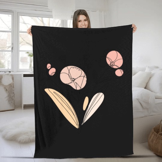 Wildflowers Forest Nature Flowers Outdoor Fleece Blankets